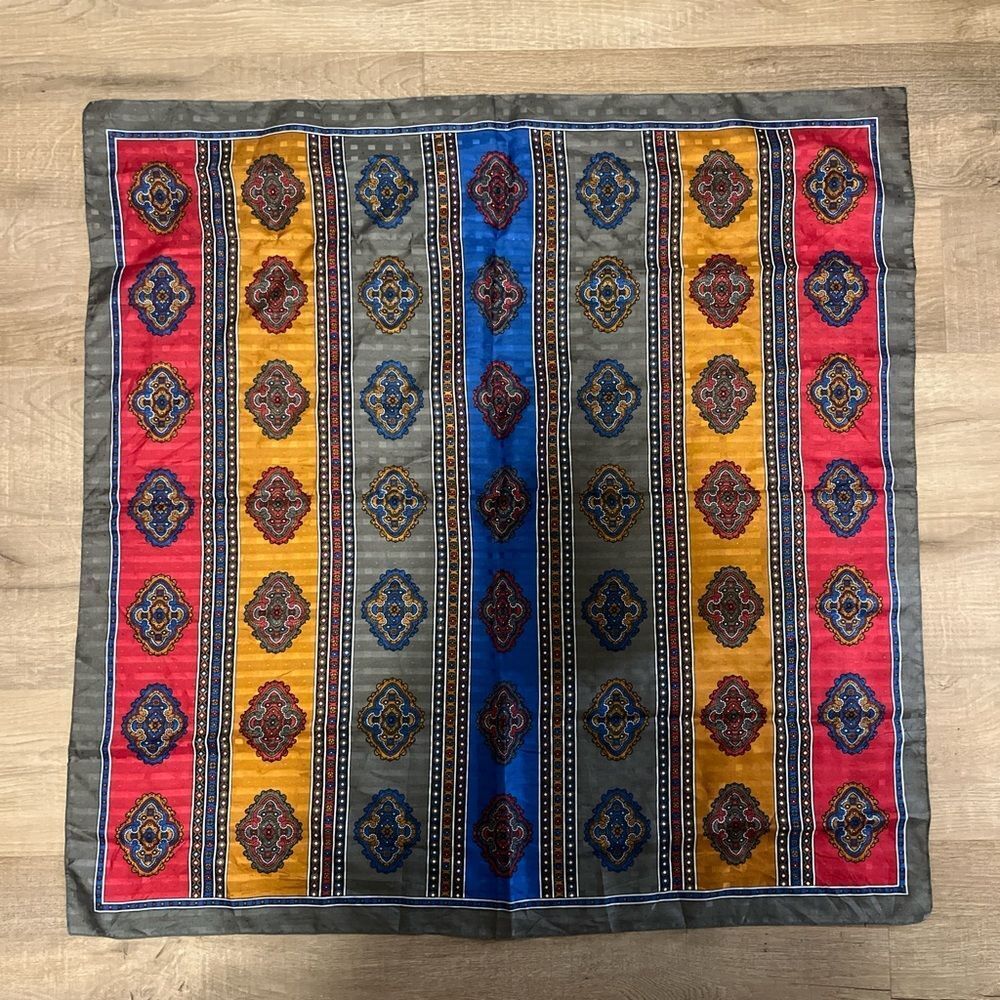 Colorful Patterned Scarf - Picture 1 of 3
